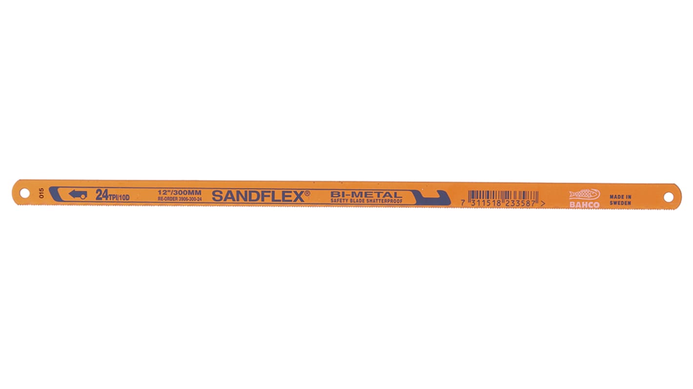 Bahco Federstahl Handsägeblatt 24 TPI 300 mm x 13mm für verschiedene Materialien