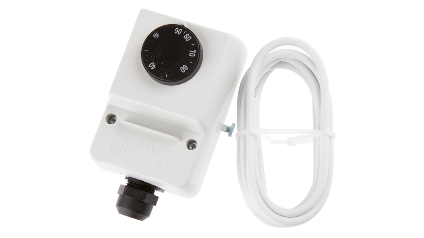 Campini Corel Spa Thermostats, 2.5A, 250 V ac, +17 → +90 °C