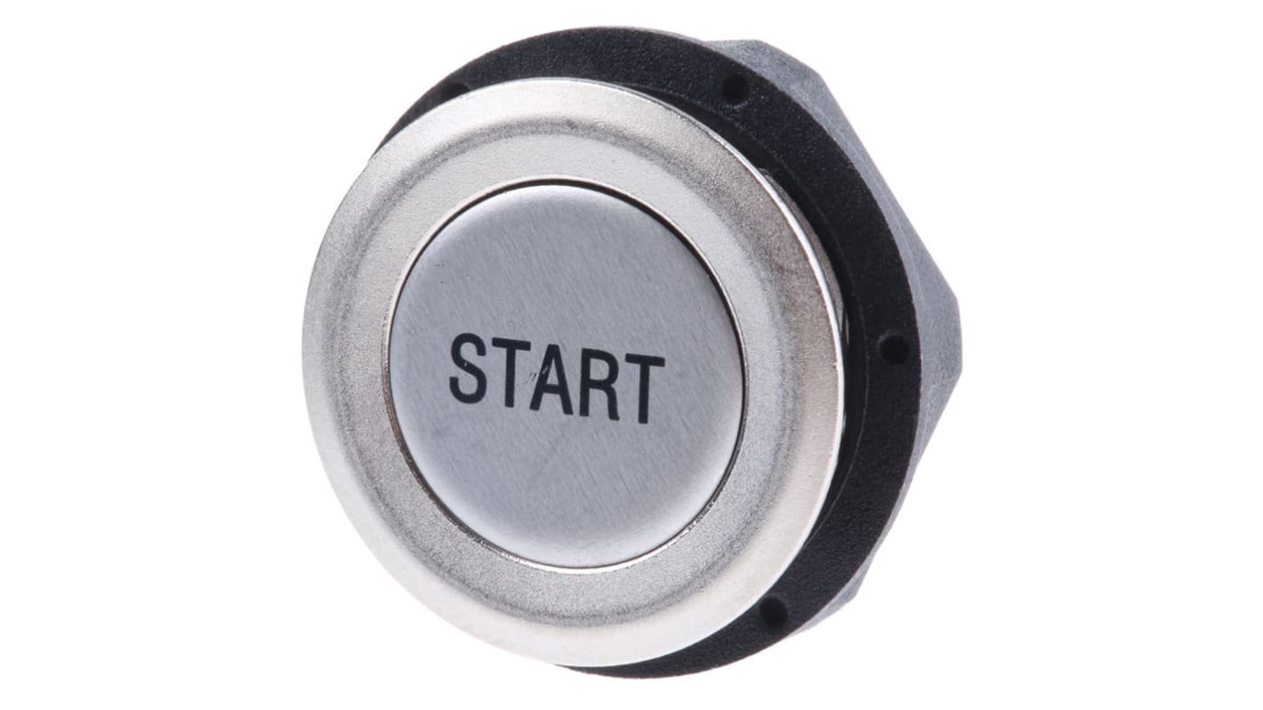 Schurter MCS 19 Series Push Button Switch, Off-(On), PCB, 19mm Cutout, SPST, 48V dc