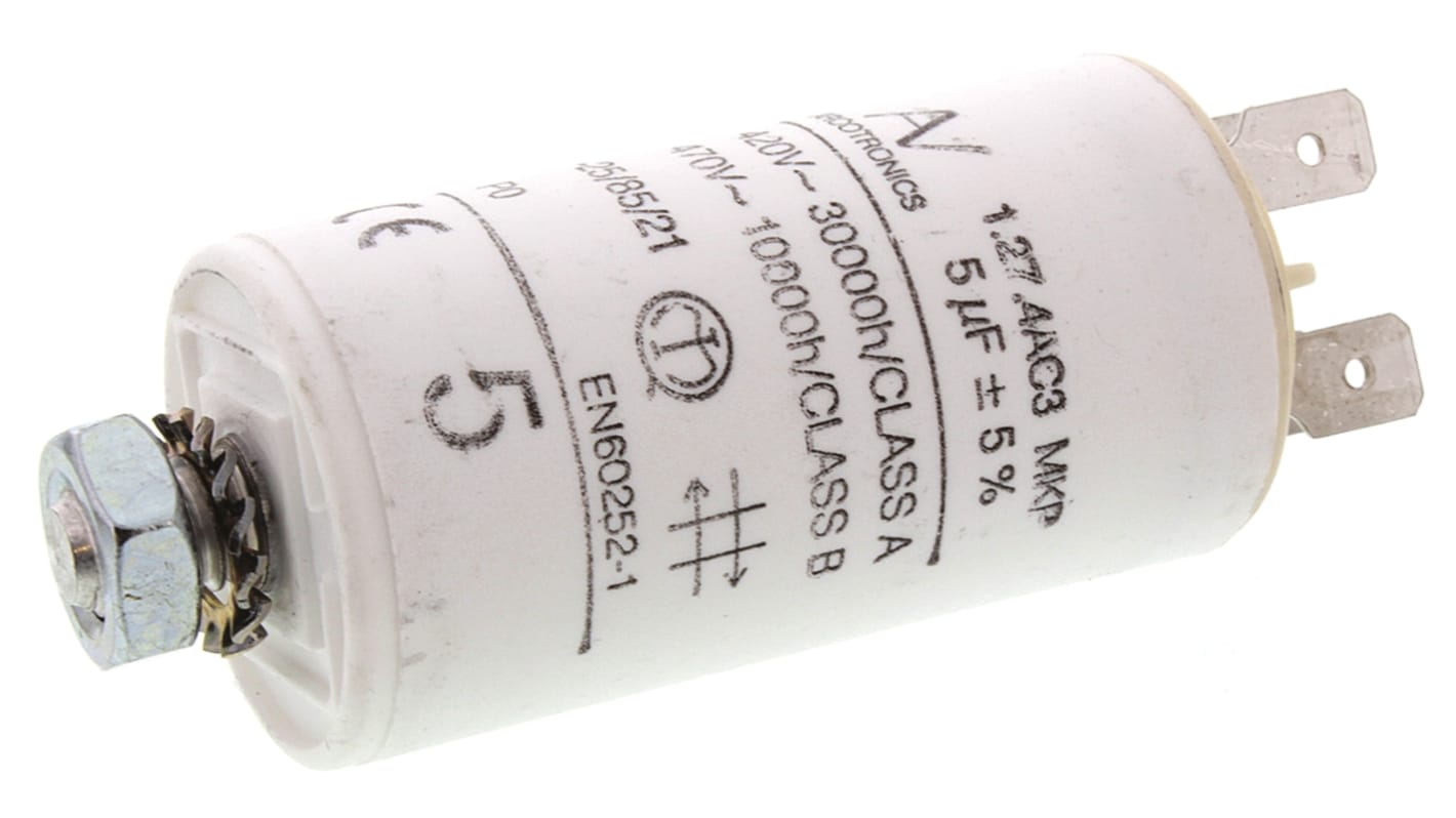 KEMET C27 Folienkondensator 5μF ±5% / 470V ac, Schraubmontage
