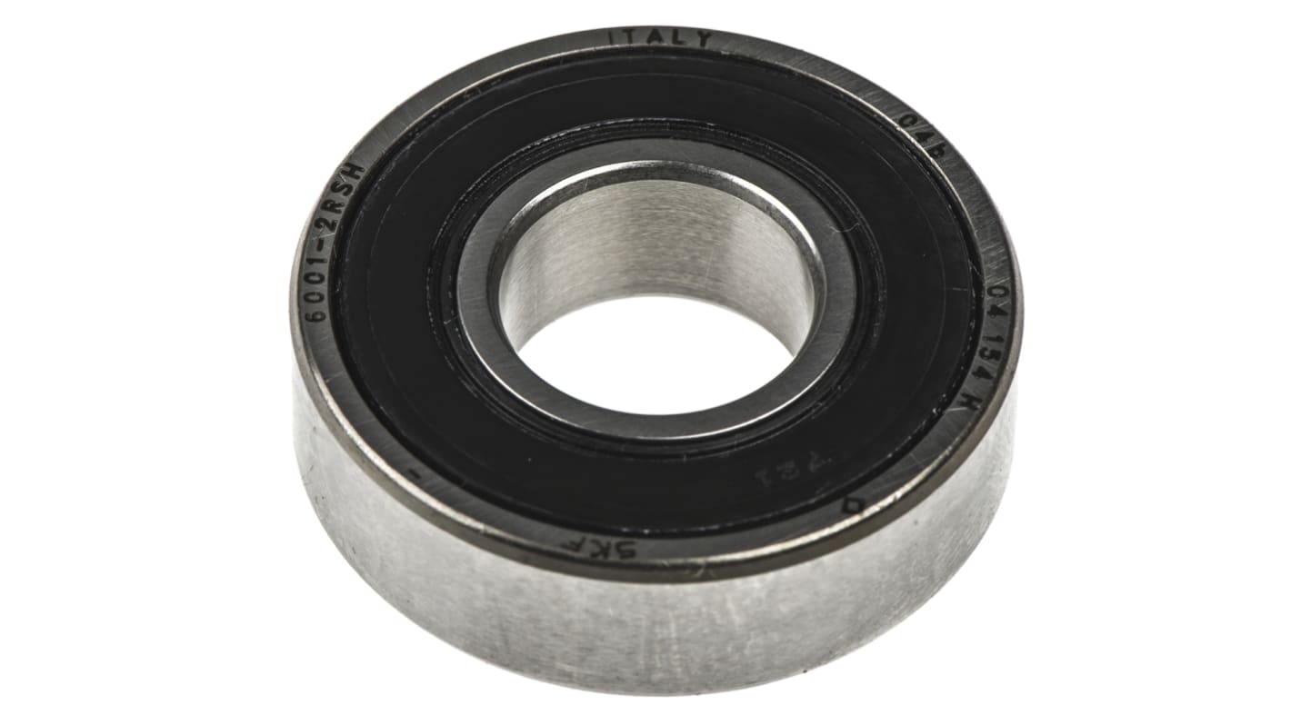 SKF 6001-2RSH Single Row Deep Groove Ball Bearing- Both Sides Sealed 12mm I.D, 28mm O.D