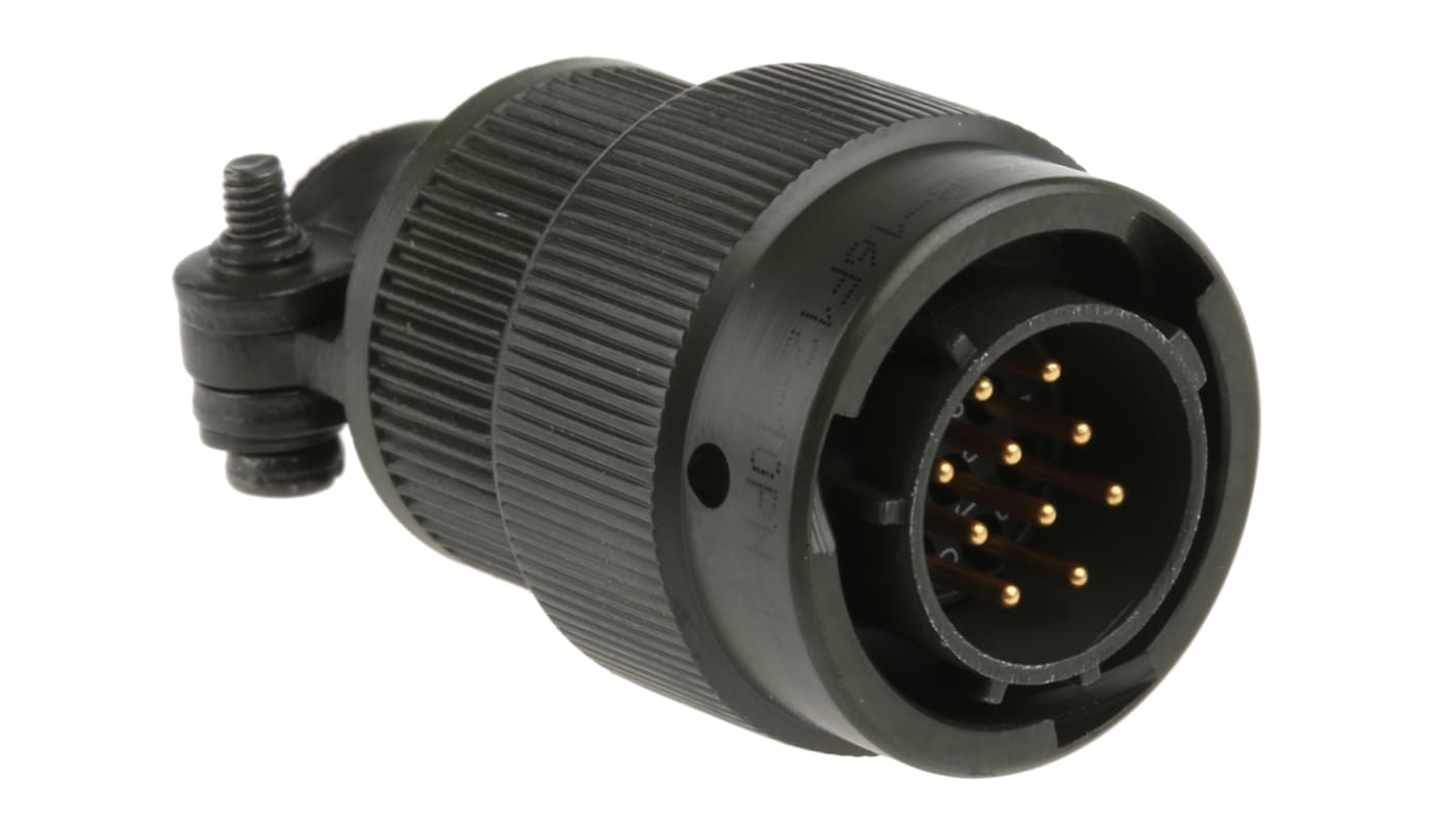 Amphenol Limited, 62GB 10 Way Cable Mount MIL Spec Circular Connector PlugOlive, Pin Contacts,Shell Size 12, Bayonet
