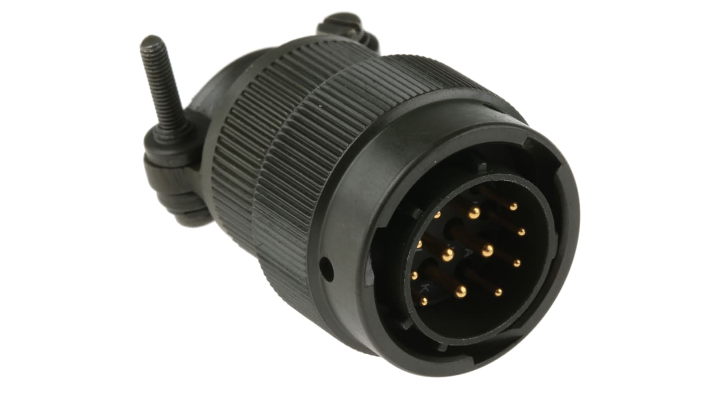 Amphenol Limited, 62GB 12 Way Cable Mount MIL Spec Circular Connector PlugOlive, Pin Contacts,Shell Size 14, Bayonet