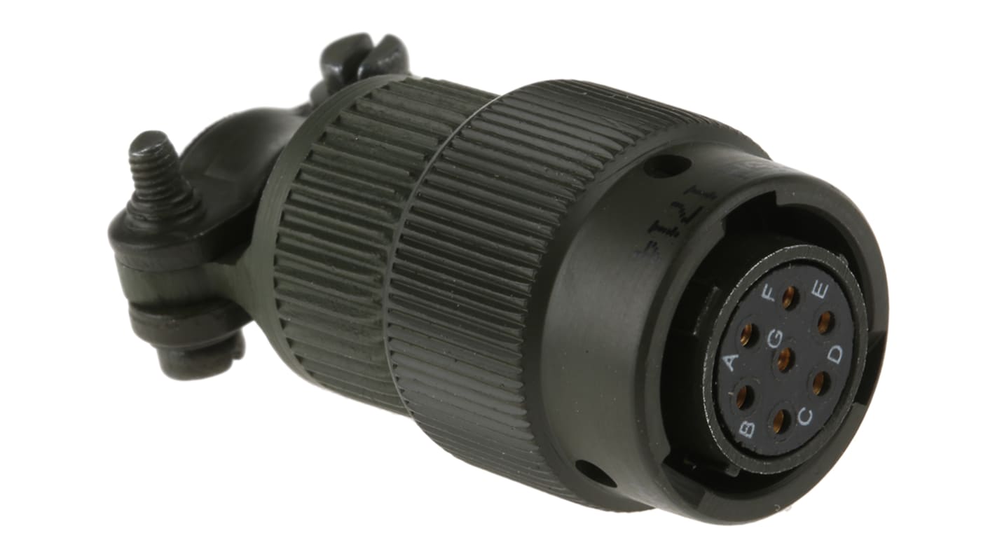 Amphenol Limited 航空插头, 7芯, #10外壳, 7.5A, 500Vac，700Vdc, 电缆安装, 卡口式连接, 62GB系列