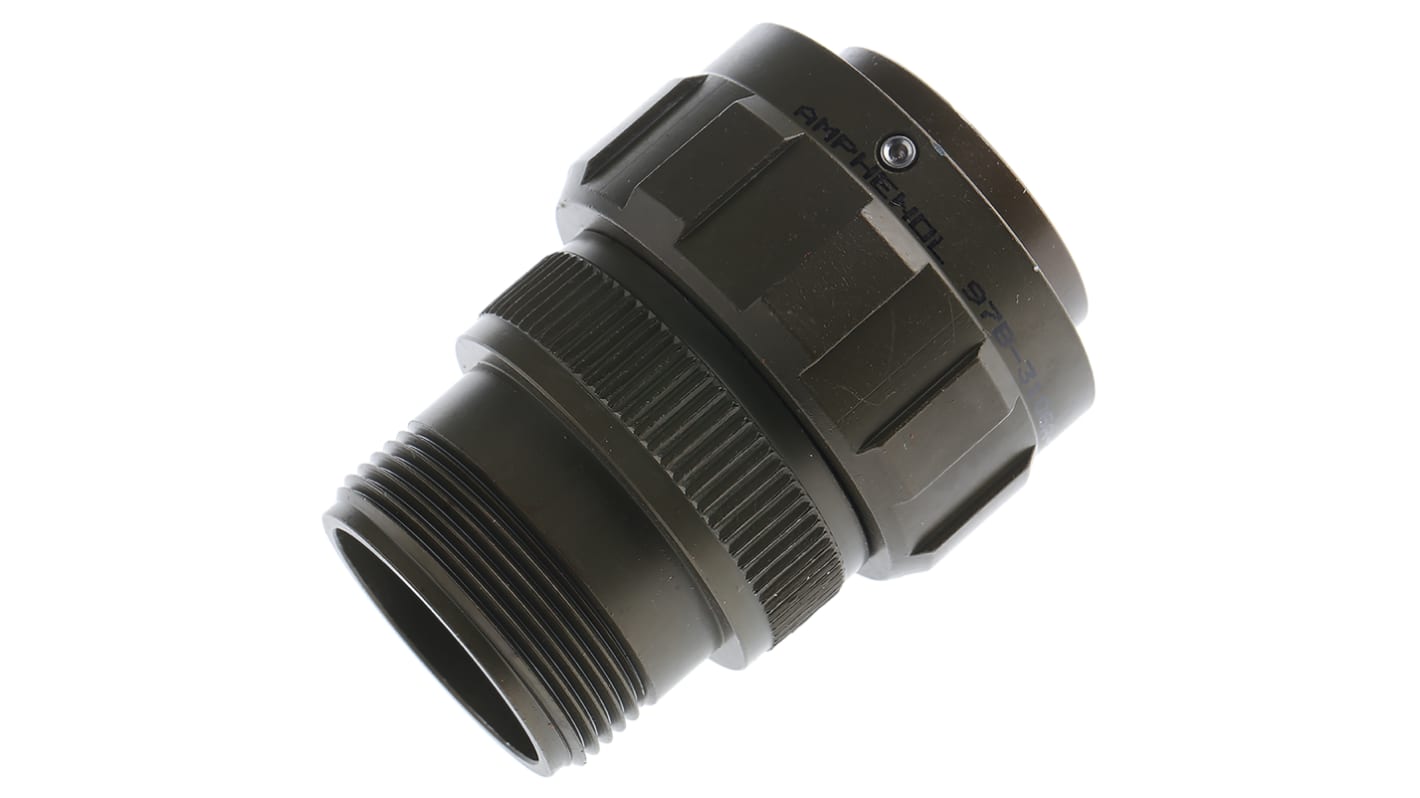 Amphenol Limited, 97B, Brass 19 Way Cable Mount MIL Spec Circular Connector Plug, Pin Contacts,Shell Size 22, Bayonet