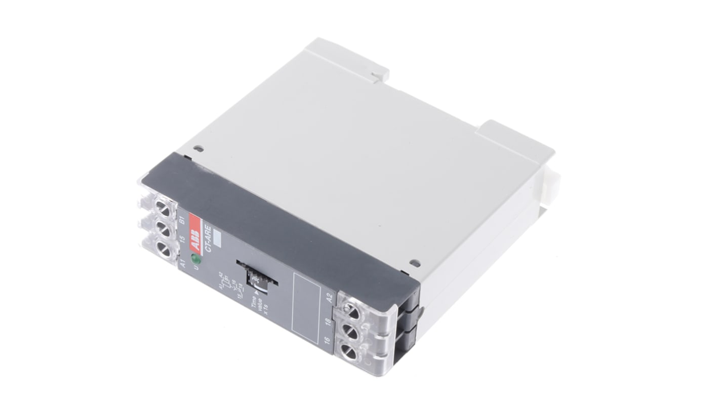 ABB シングル タイマーリレー, 0.3 → 30s, 24V ac, SPDT, DINレール, 1SVR シリーズ