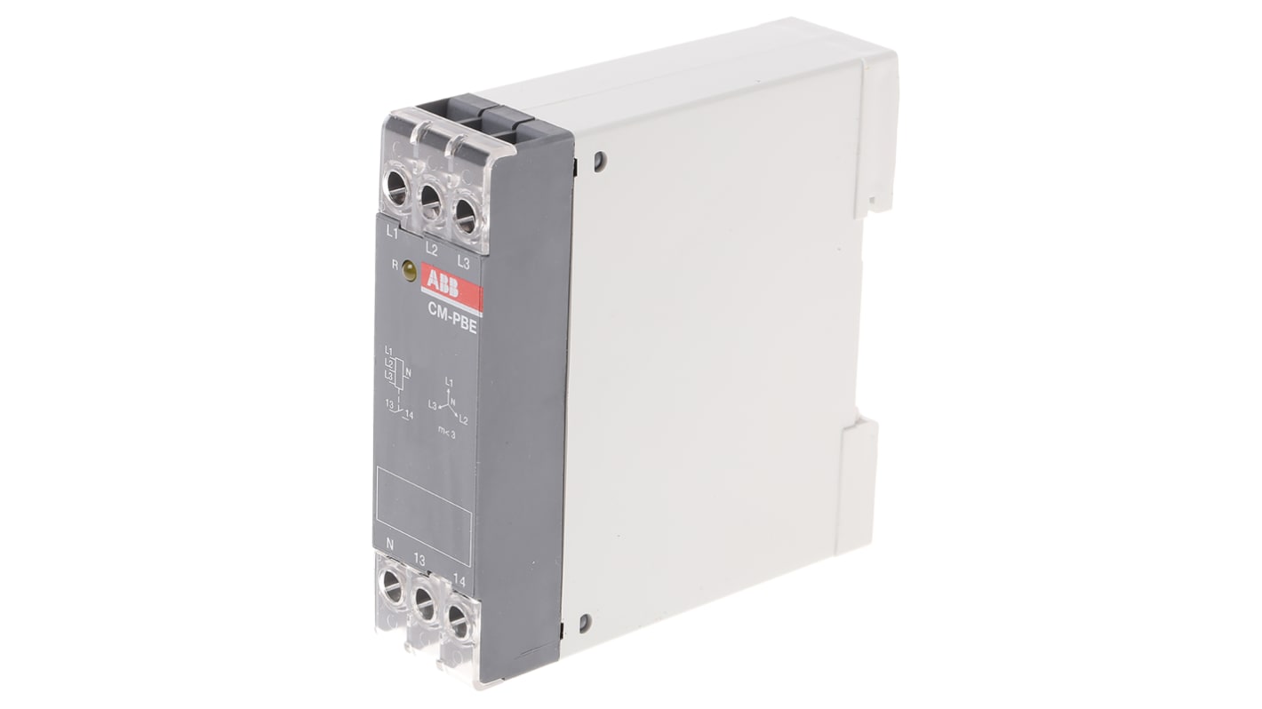 ABB Phase Monitoring Relay, 1, 3 Phase, SPST, 220 → 240V ac, DIN Rail