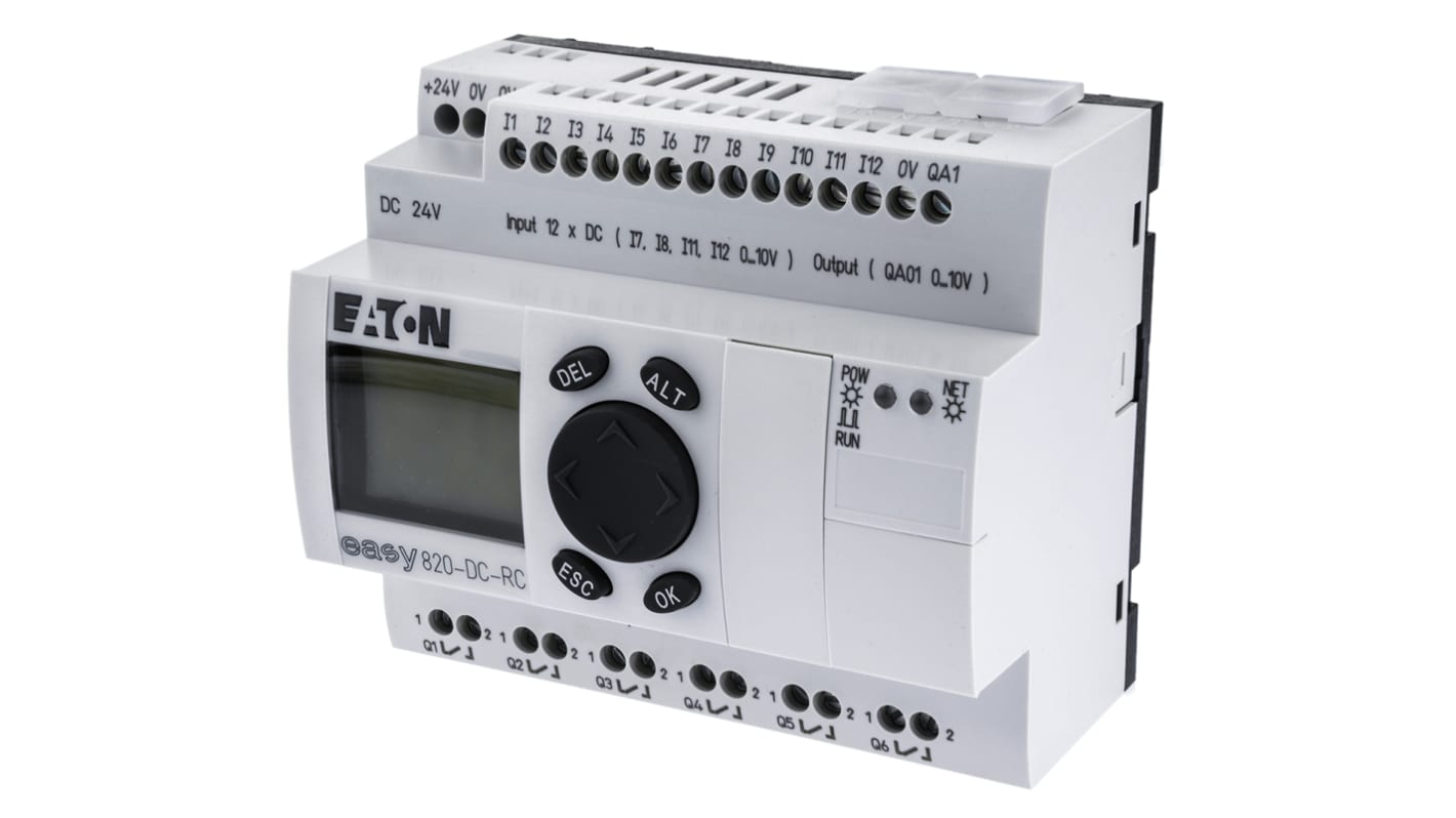 Eaton EASY Logic Module, 24 V dc Relay, 12 x Input, 7 x Output With Display