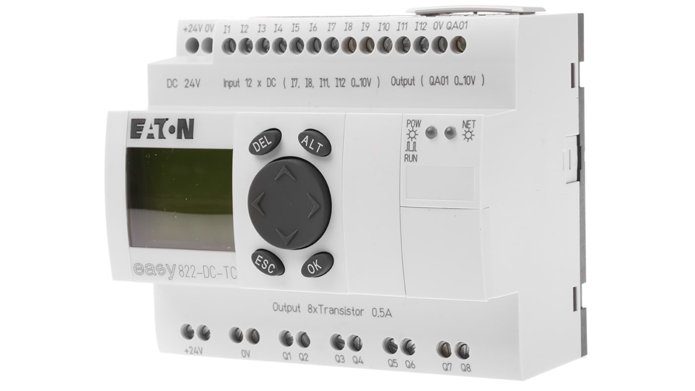 Eaton 逻辑模块, easy系列, 9x输出, 带显示器, 模拟，数字输入, 逻辑控制模块