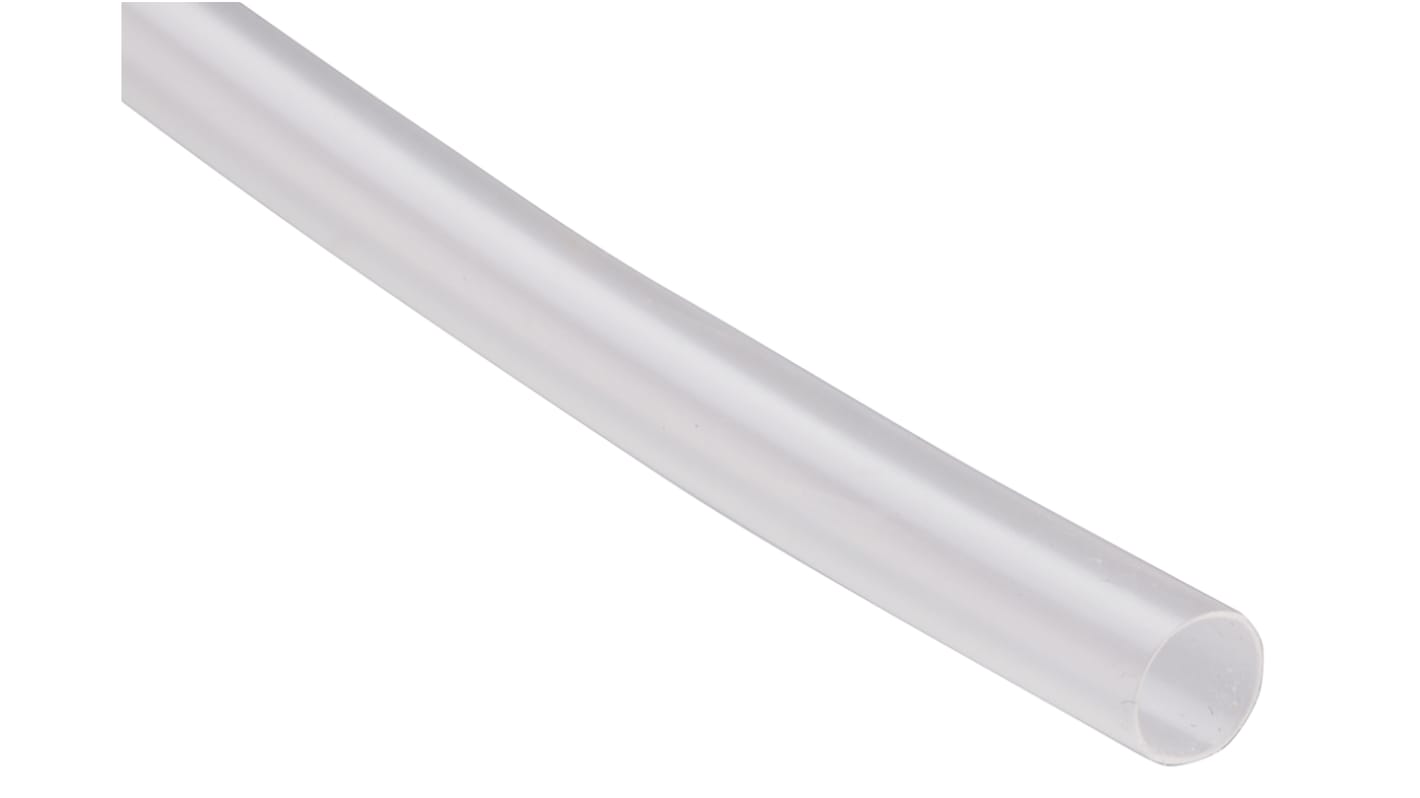 RS PRO Halogen Free Heat Shrink Tubing, Clear 4.8mm Sleeve Dia. x 300mm Length 2:1 Ratio