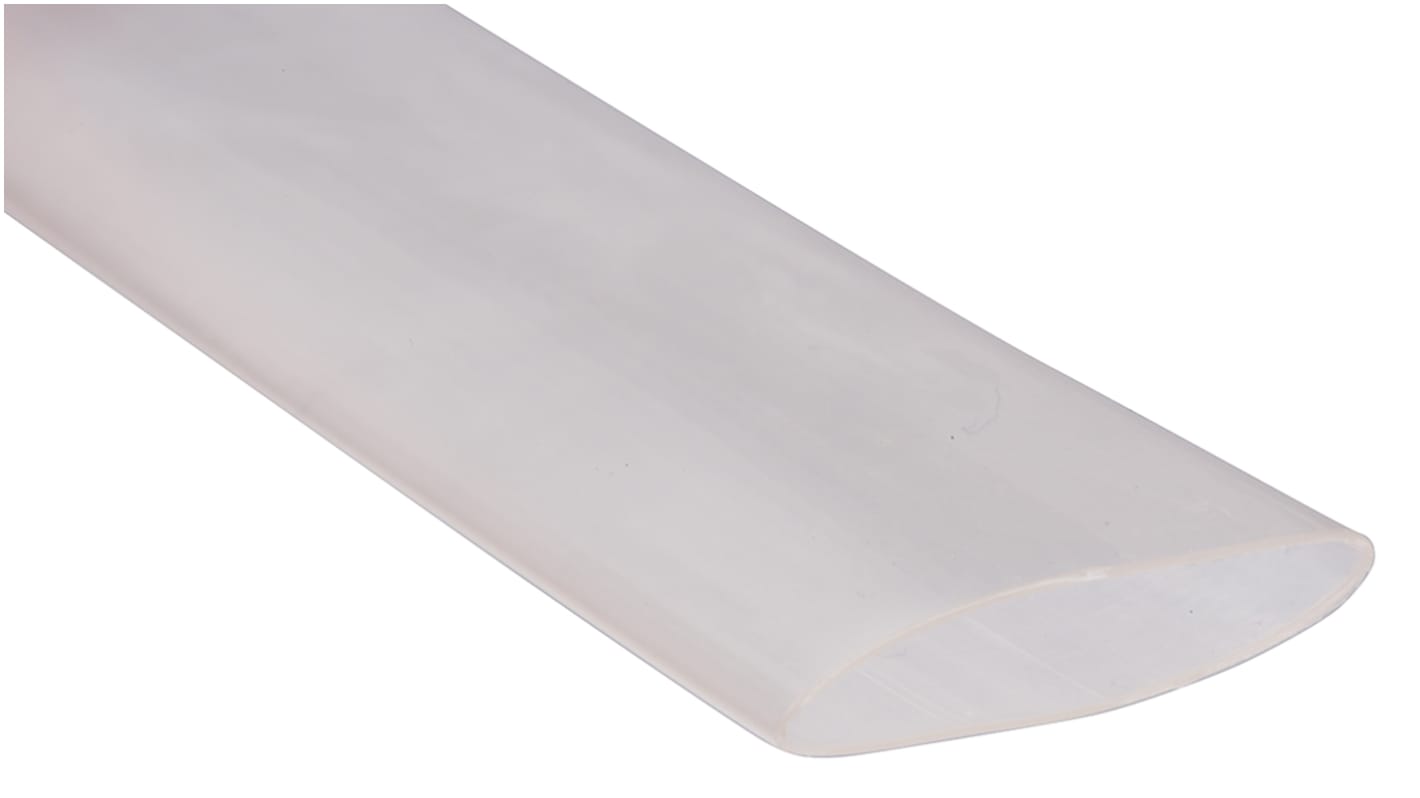 RS PRO Halogen Free Heat Shrink Tubing, Clear 12.7mm Sleeve Dia. x 300mm Length 2:1 Ratio