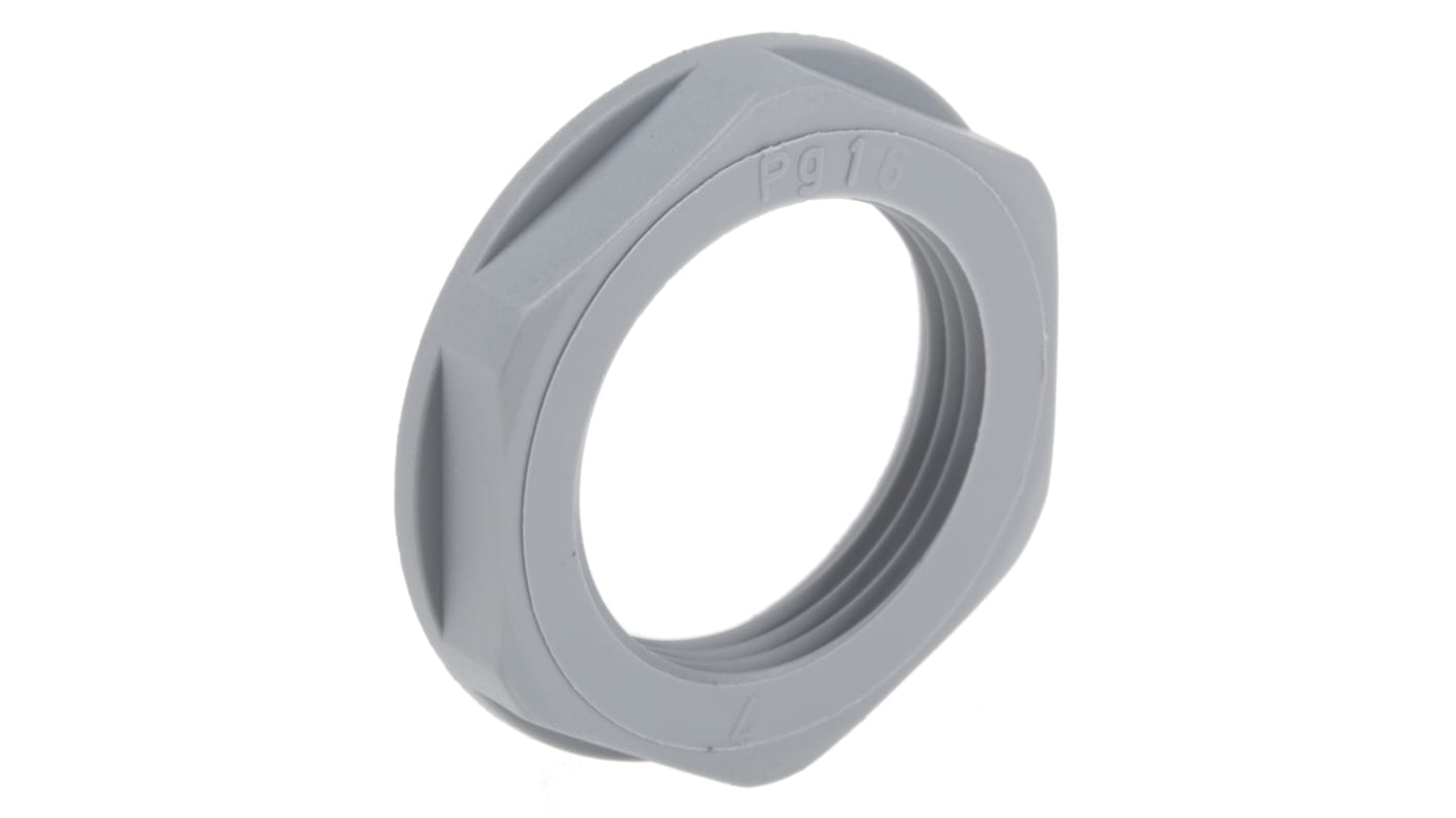 Lapp Grey Fibreglass PA Cable Gland Locknut, PG16 Thread, IP68