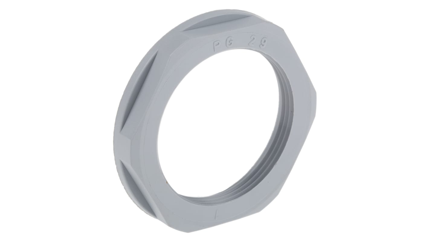 Lapp Grey Fibreglass PA Cable Gland Locknut, PG29 Thread, IP68