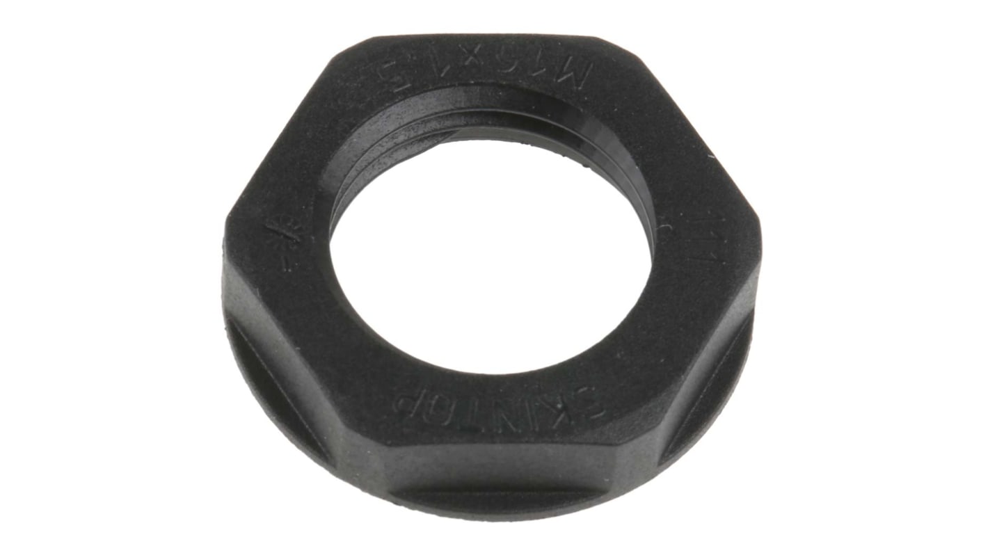 Lapp Black Flame Retardant Fibreglass PA Cable Gland Locknut, M16 Thread, IP68