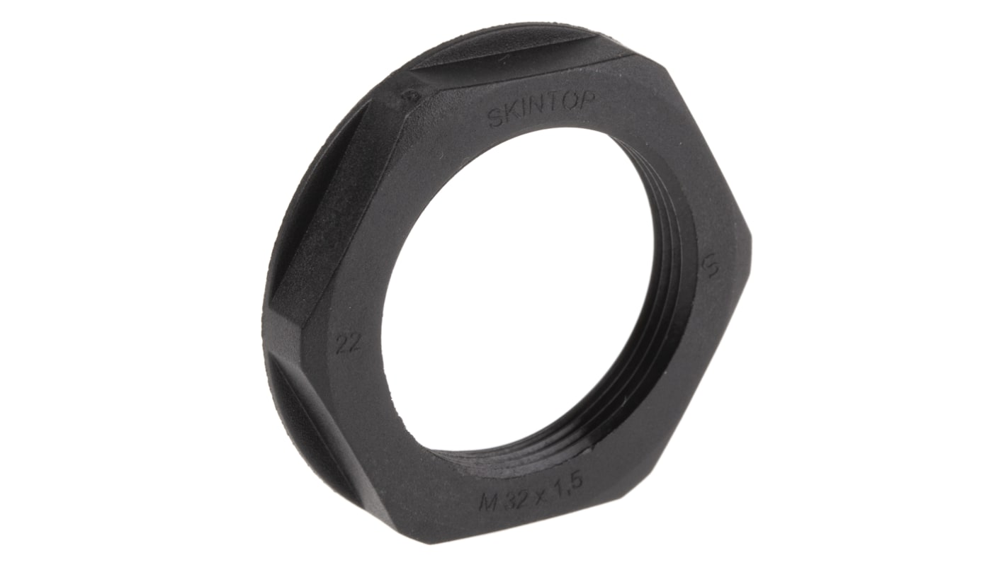 Lapp Black Fibreglass PA Cable Gland Locknut, M32 Thread, IP68