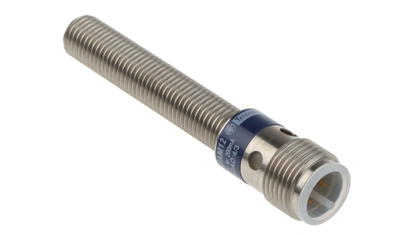 Rs-Online Sensore di prossimità Cilindro filettato Telemecanique Sensors M8 rilevamento 2 5 mm 12 → 48 V c.c