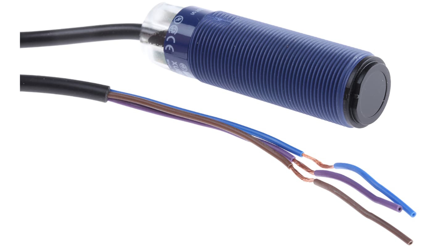 Rs-Online Sensore fotoelettrico Cilindrico Telemecanique Sensors a fascio diretto rilevamento 15 m