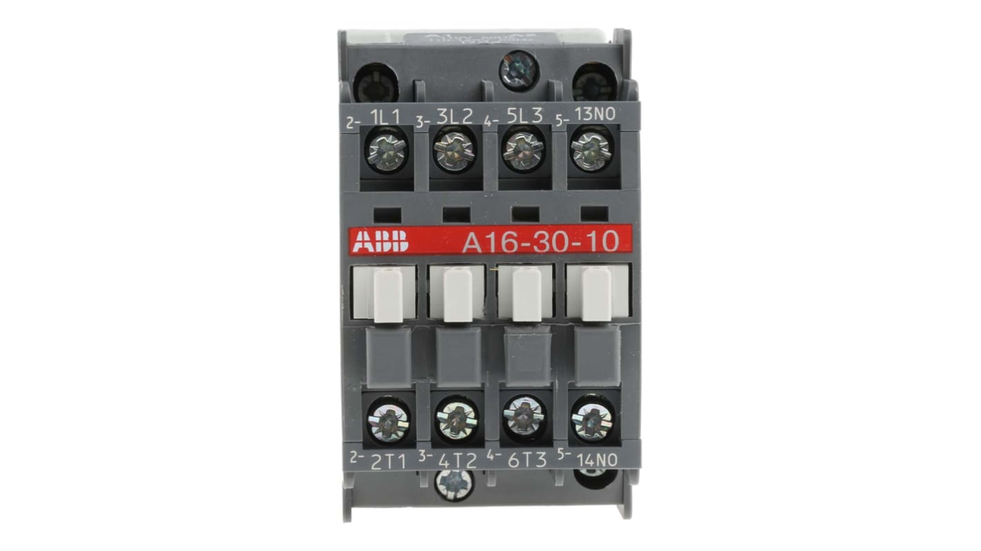 ABB A Line Series Contactor, 110 V ac Coil, 3-Pole, 30 A, 7.5 kW, 3NO, 690 V ac