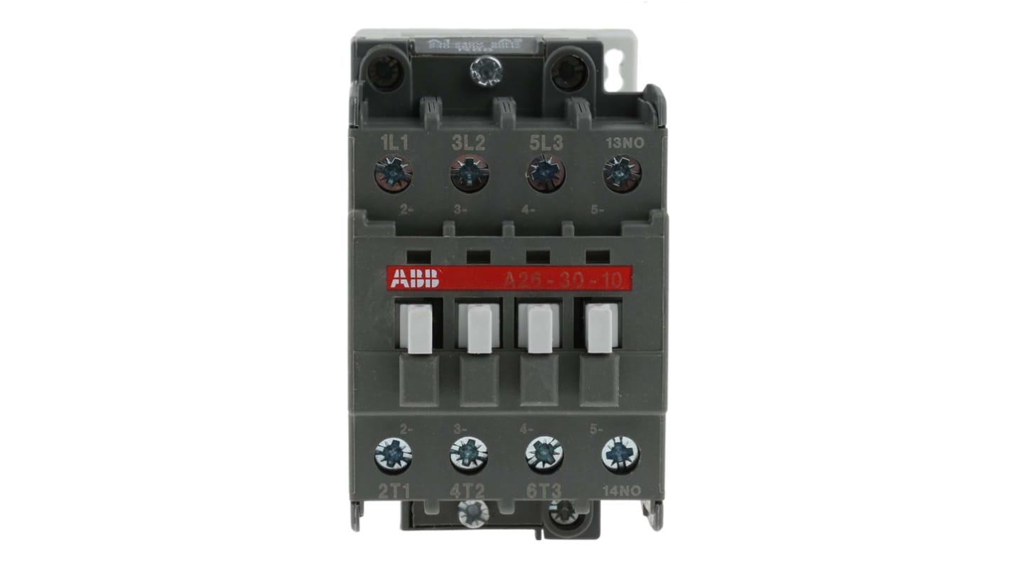 ABB A26 A Line Leistungsschütz / 230 V ac Spule, 3 -polig 3 Schließer, 690 V ac / 45 A