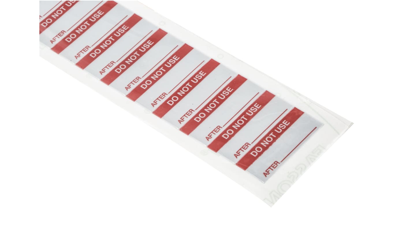 RS PRO Adhesive Pre-Printed Adhesive Label-Do Not Use-. Quantity: 140