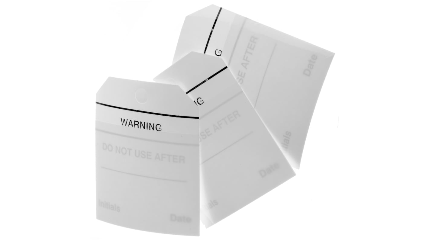 RS PRO Pre-Printed Tie Label-Do Not Use After-. Quantity: 50
