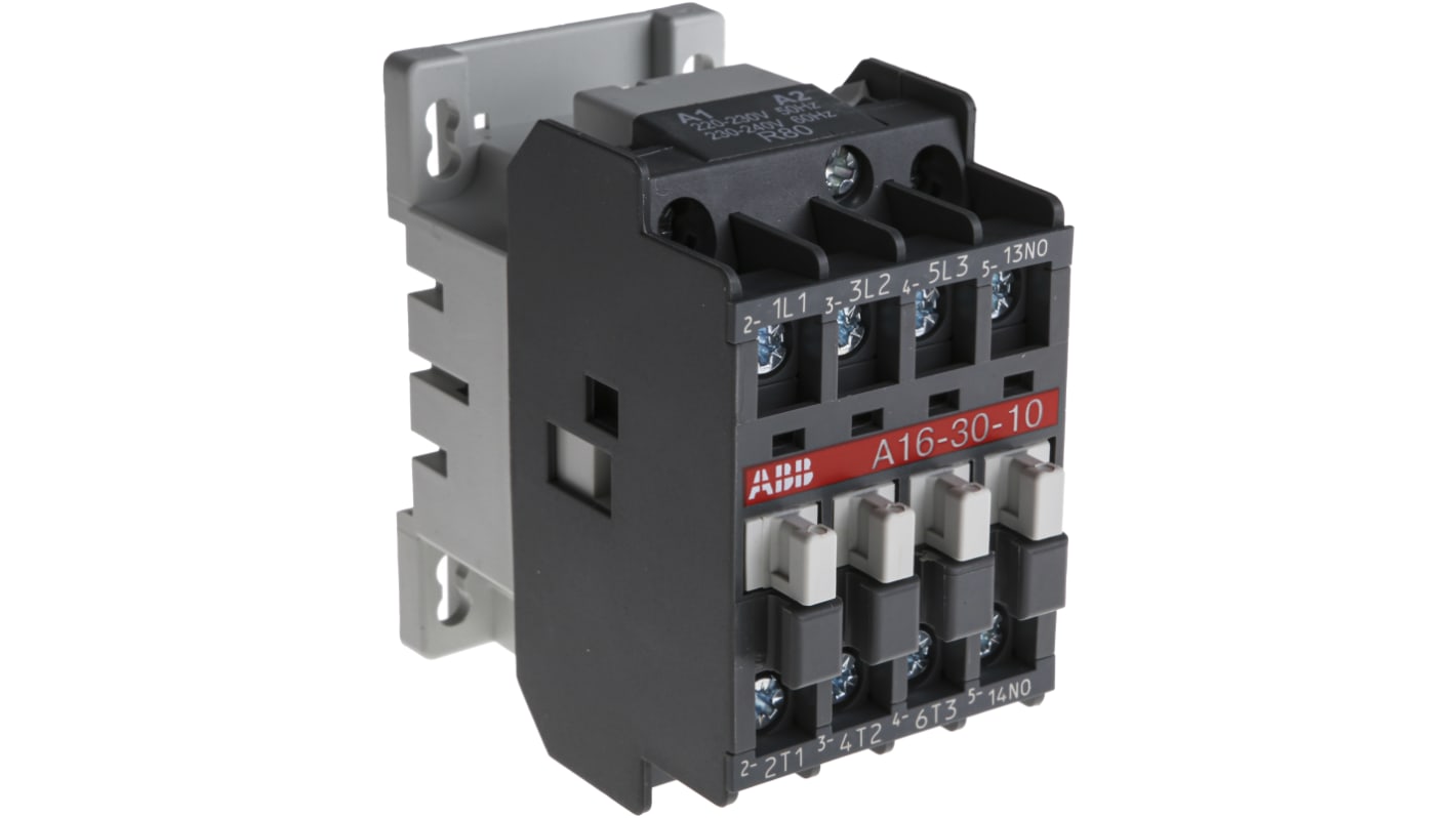 ABB 230 V 交流接触器, A Line系列, 触点30 A, 690 V 交流, 3极, 3 常开, 7.5 kW