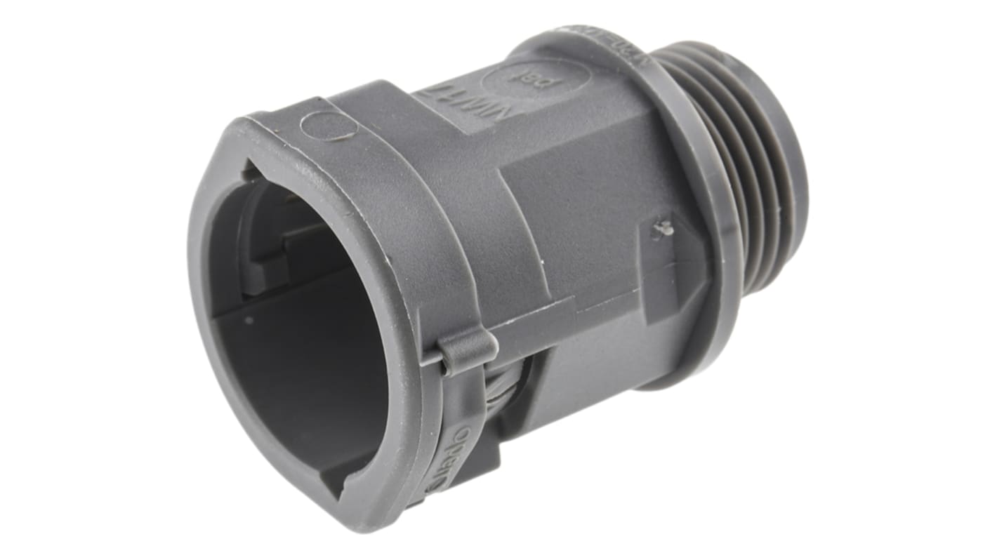 PMA Straight, Conduit Fitting, 20mm Nominal Size, M20, PA 6, Grey IP66 rating