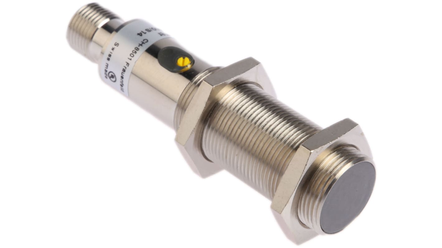 Rs-Online Sensore di prossimità Cilindro filettato Baumer M18 rilevamento 8 mm 10 → 30 V c.c