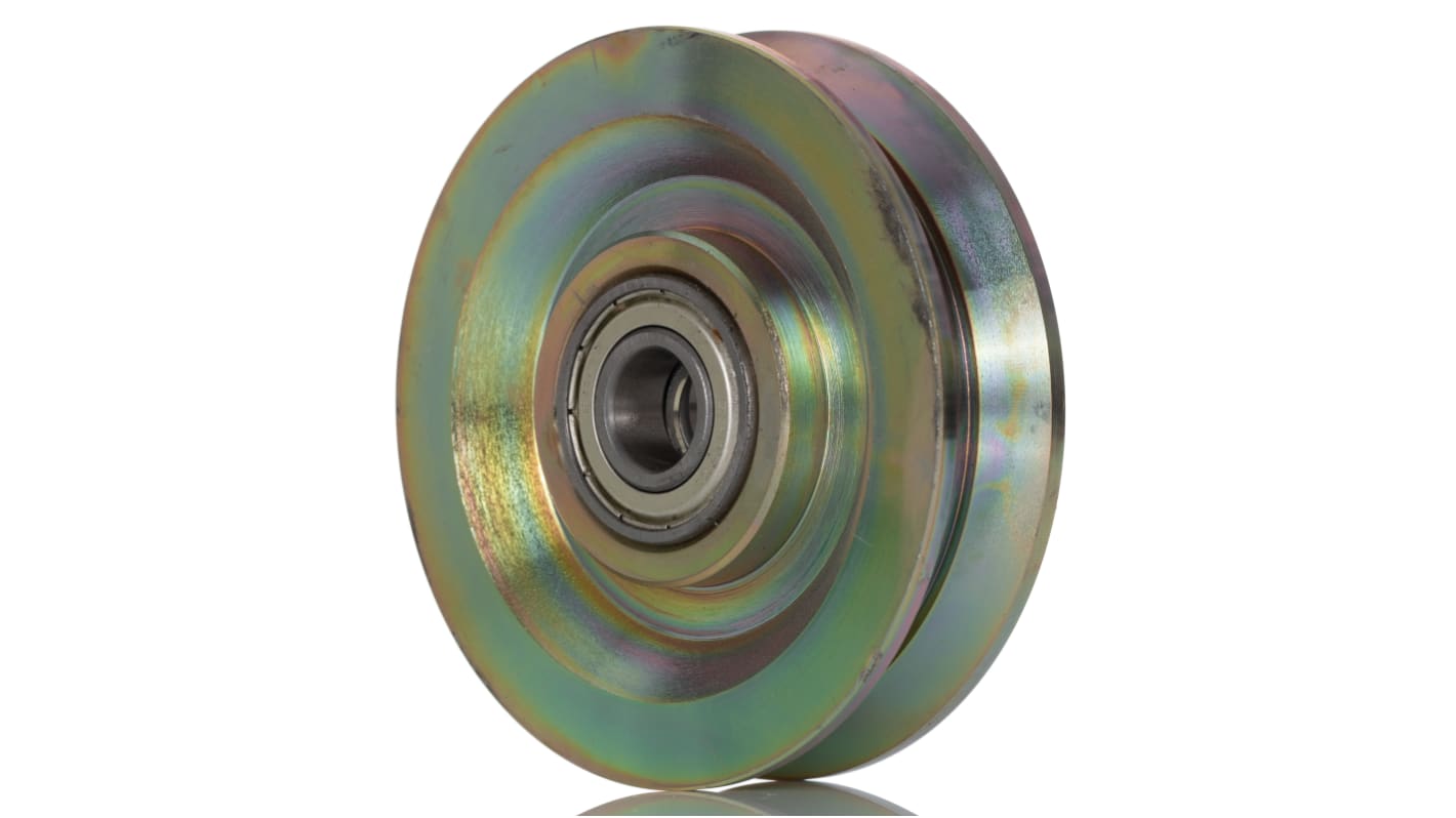 Kółko do wózka, Żeliwo, obc.: 300kg, śred.: 100mm, szer.: 24mm