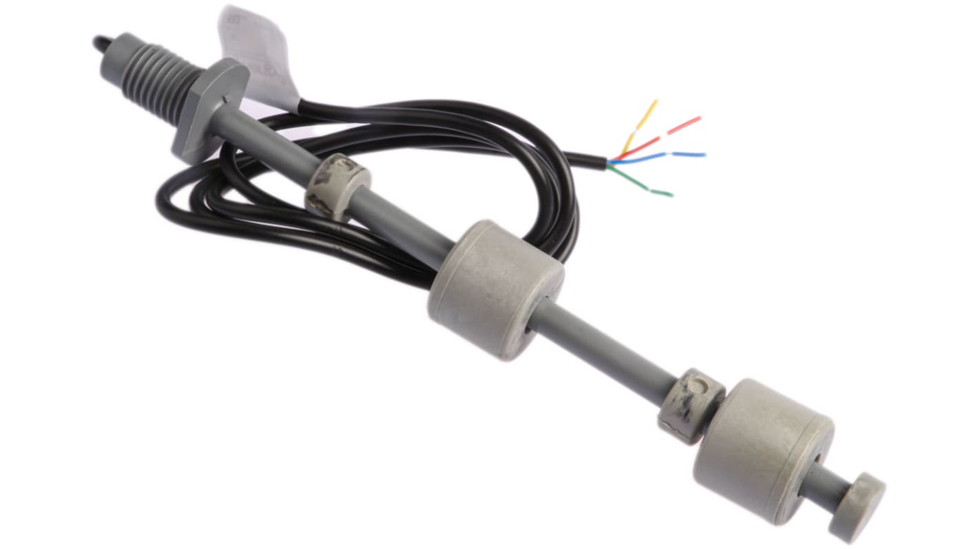 Sensata Cynergy3 PPS浮球开关, 垂直安装, 直接装入, 最大直流120V, 最高+85°C, 线长1m, RSF66系列