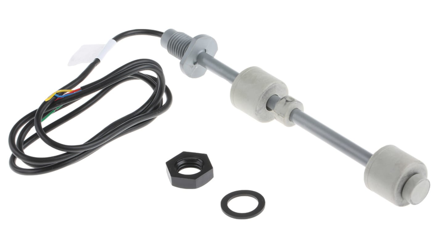 Sensata Cynergy3 RSF66 Series Internal Polyphenylene Sulfide Float Switch, Float, 1m Cable, Direct Load, 240V ac Max,