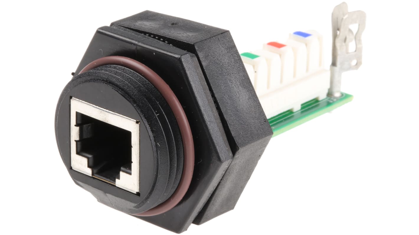 Brad from Molex RJ45接口, 面板安装, 单口, 直向, ENDR系列