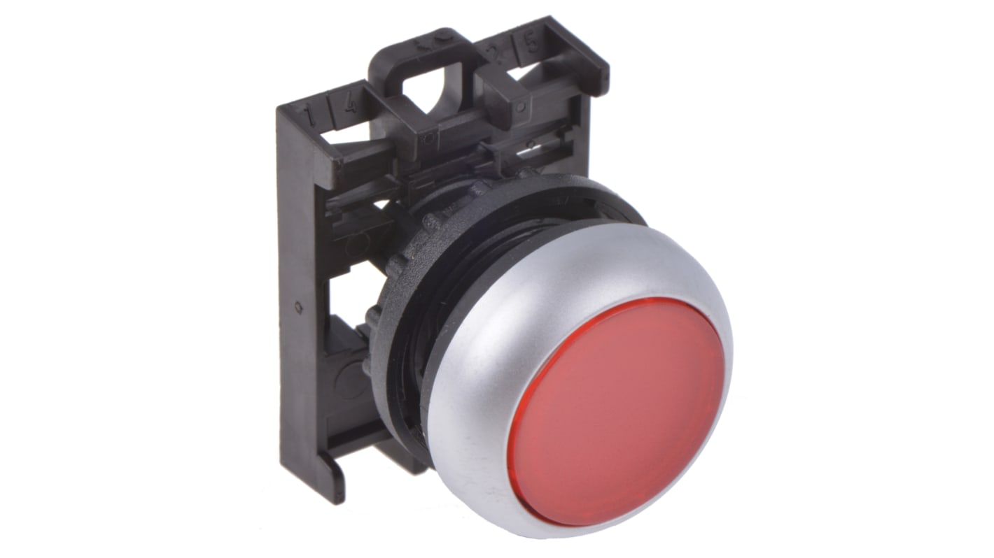 Attuatore pulsante tipo Mantenuto 78635807 M22-DRL-R+M22-A Eaton serie RMQ Titan M22, Rosso