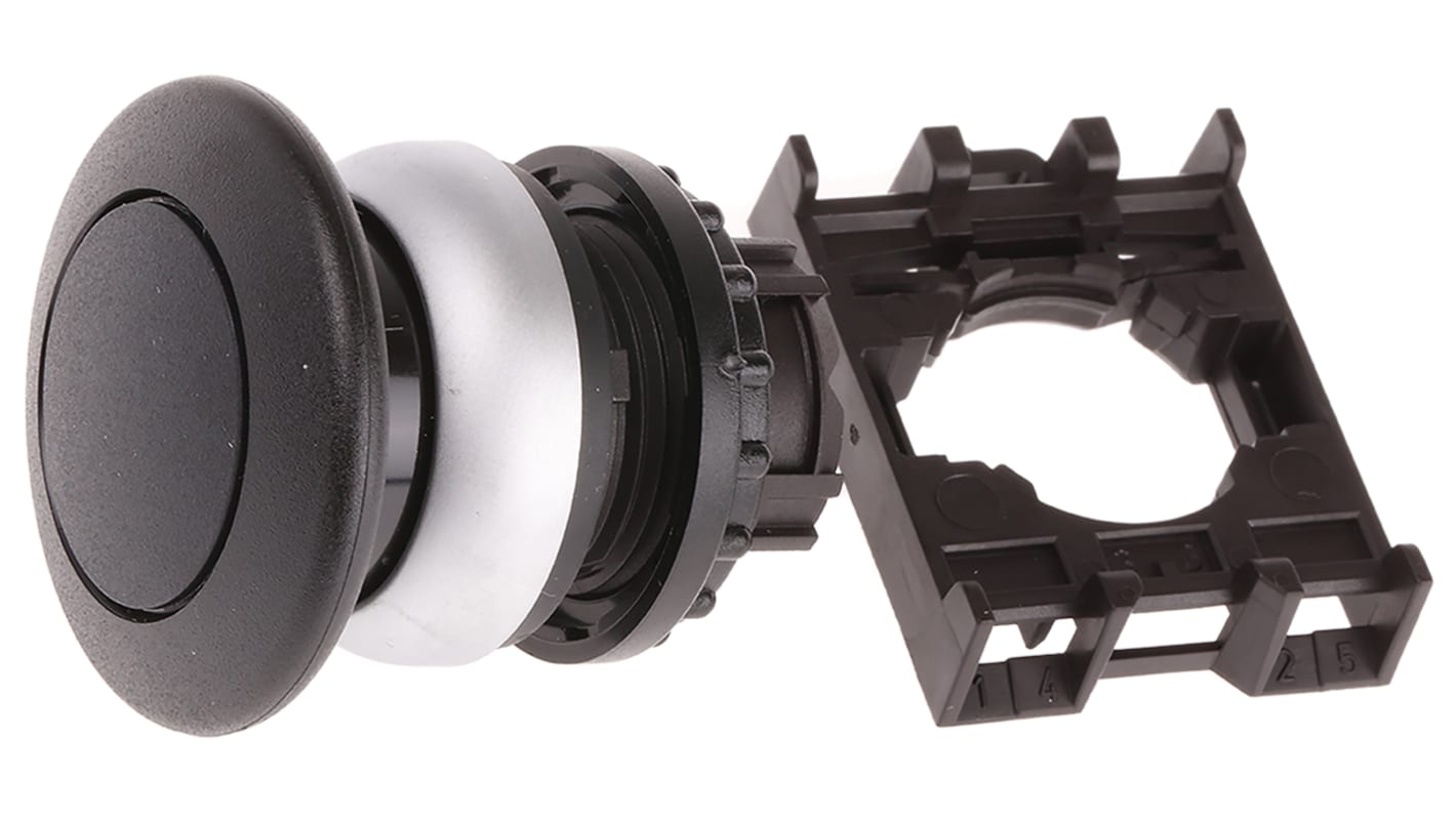 Eaton 黑色圆形按钮头, Φ22mm开孔, Φ29.7mm按钮, 瞬时, IP69K, RMQ Titan M22系列