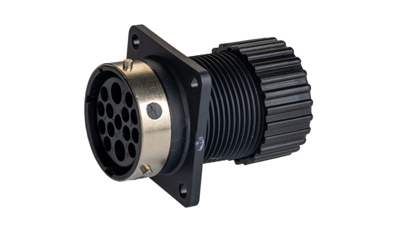 Connettore circolare ITT Cannon, femmina, serie Trident Neptune, Standard, 15 poli, Montaggio a pannello