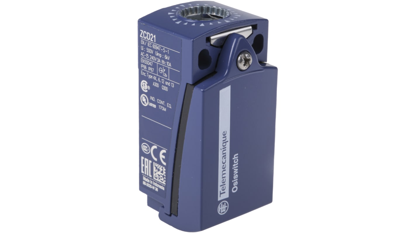 Telemecanique Sensors OsiSense XC Series Limit Switch, NO/NC, DP, Metal Housing, 240V ac Max, 1.5A Max