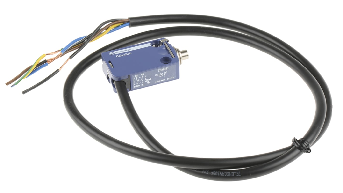 Telemecanique Sensors 柱塞式行程开关, 最大直流250V, 最大交流240V, 最大1.5A, IP66、 IP67， IP68, 电缆接口, 常开/常闭, OsiSense XC系列