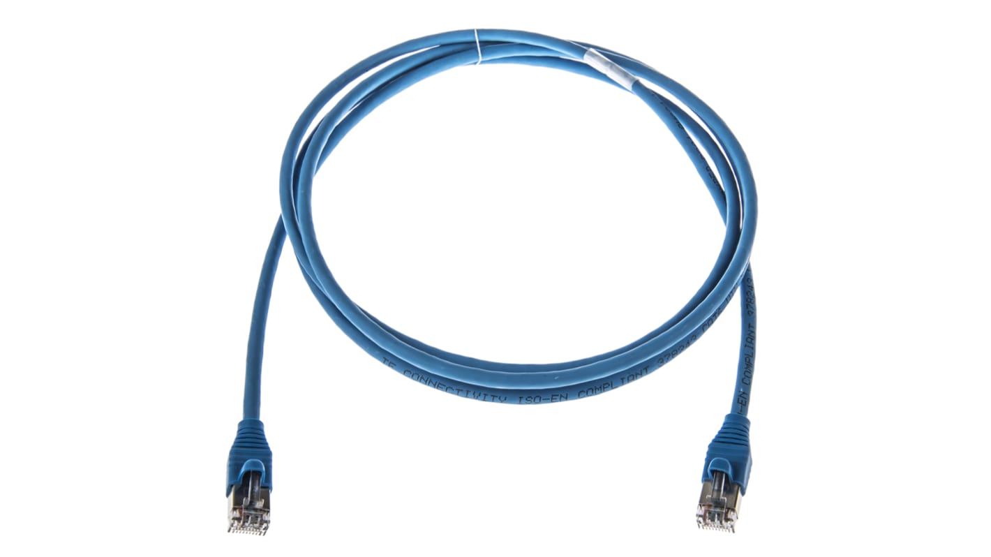 COMMSCOPE Cat6 Ethernet Cable, U/UTP, Blue LSZH Sheath, 2m