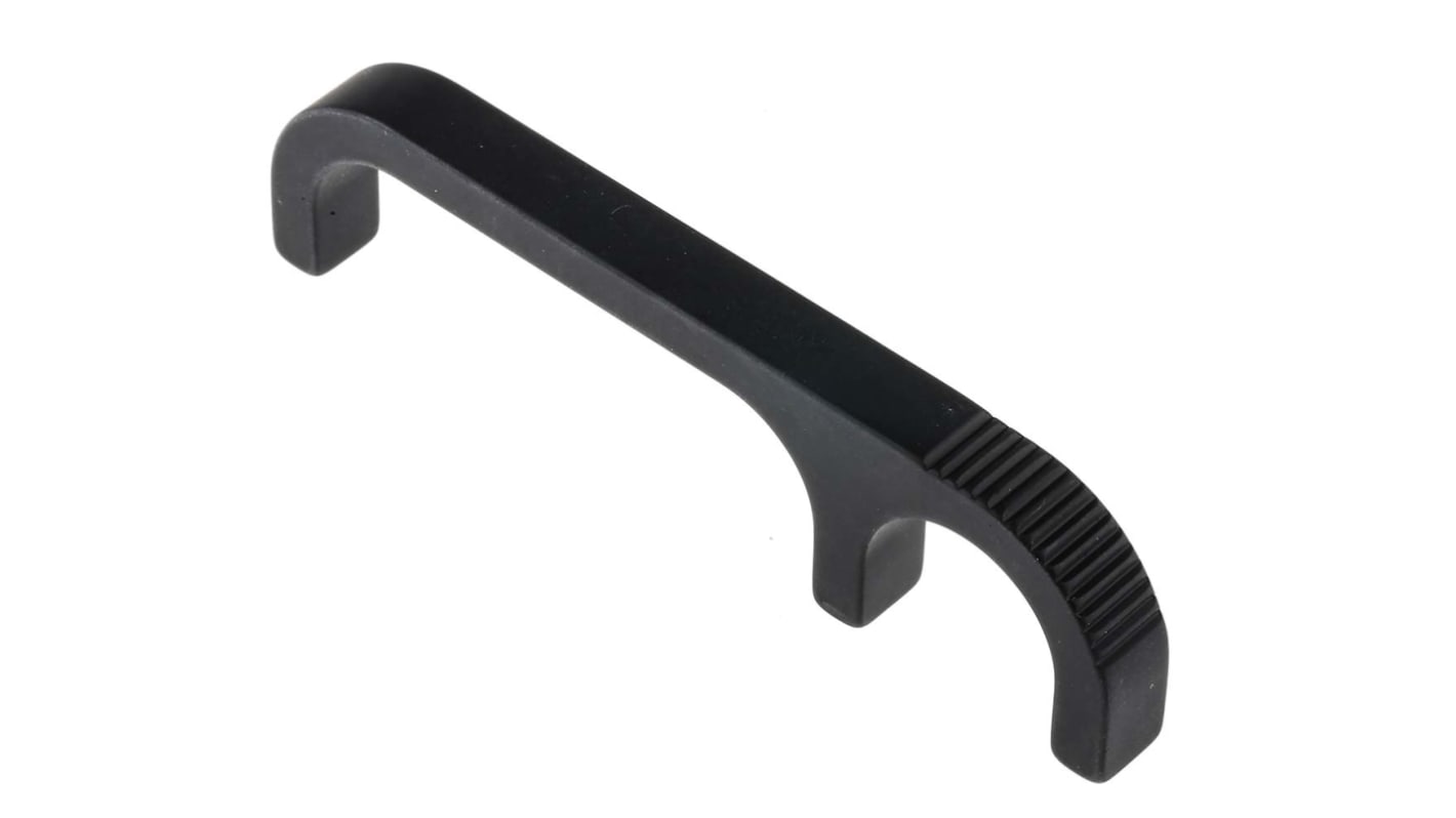 Southco Black Aluminium Handle 27 mm Height, 6.4mm Width, 105mm Length