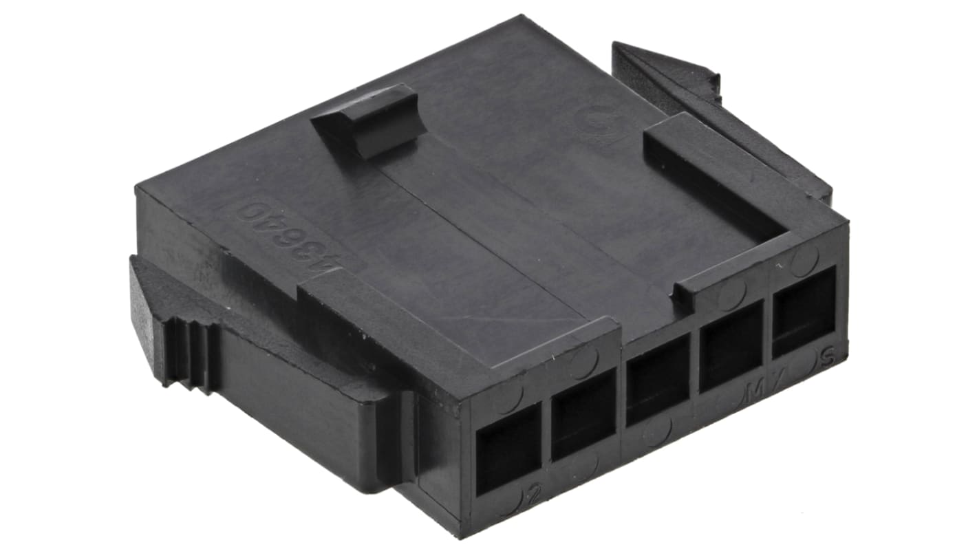 43640-0500 | Molex, Micro-Fit 3.0 Male Connector Housing, 3mm Pitch, 5 Way,  1 Row | RS