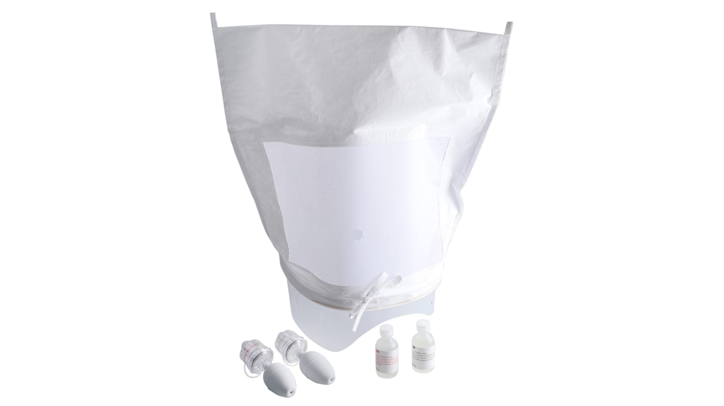 3M FT10 Sweet Testing Kit Containing Fit Test Solution 55ml bottle (sweet), Hood & Collar, Instructions, Nebuliser x 2,