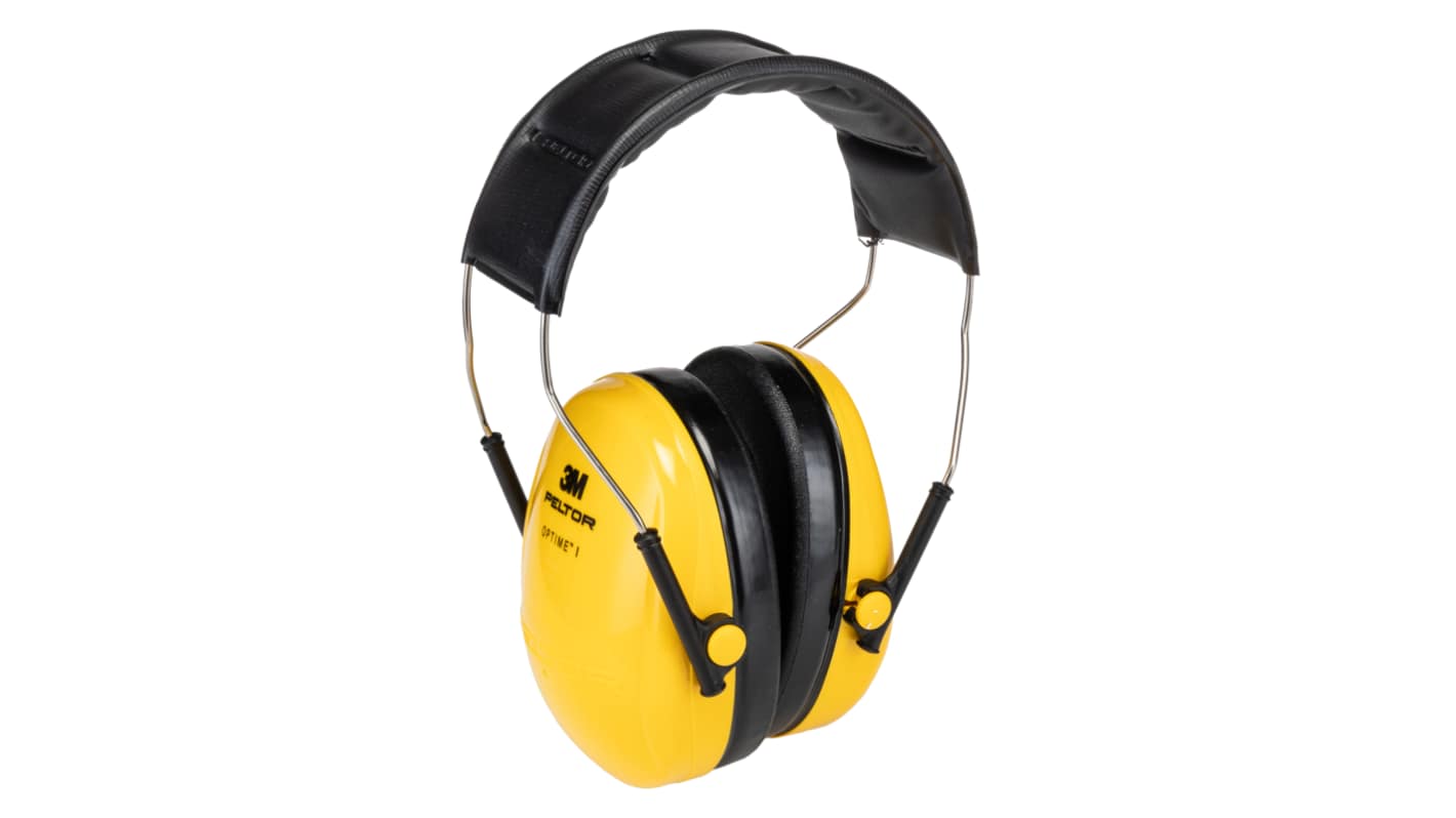 Protector auditivo 3M PELTOR serie Optime I, atenuación SNR 27dB, color Negro, amarillo