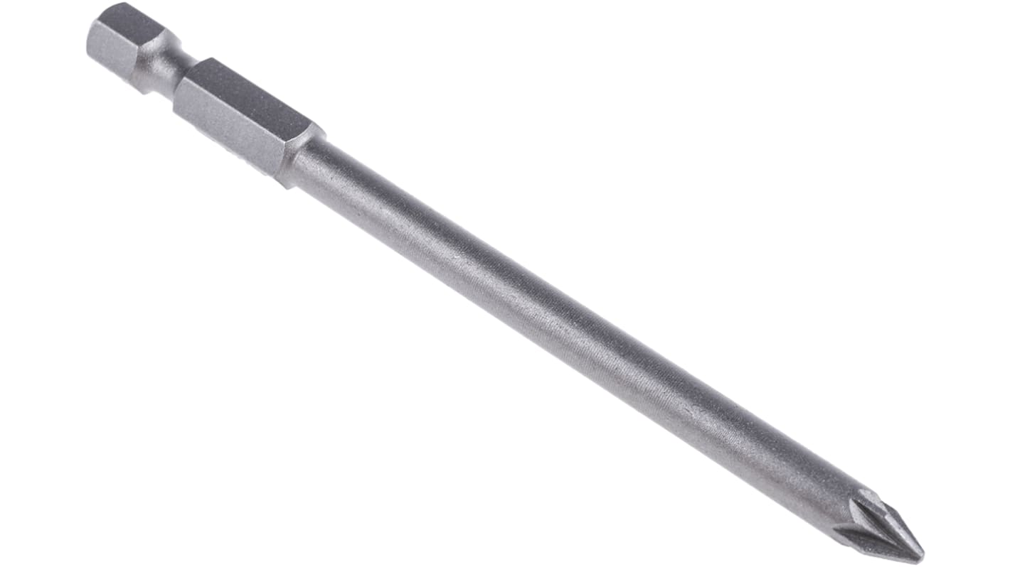 Punta de atornillar RS PRO, Pozidriv PZ1 de Acero-vanadio de molibdeno de cromo