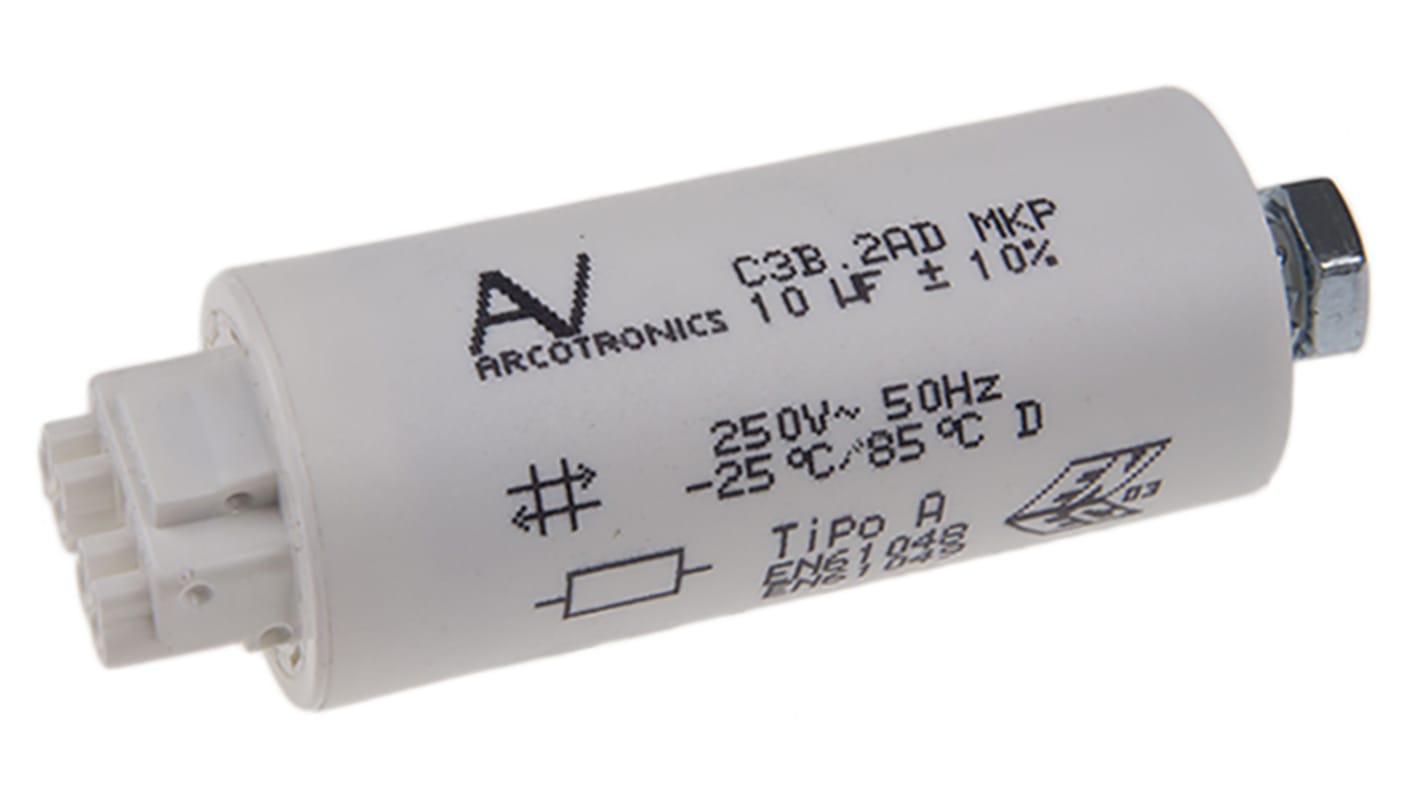 KEMET ポリプロプレンコンデンサ(PP),250V ac,10μF,±10%
