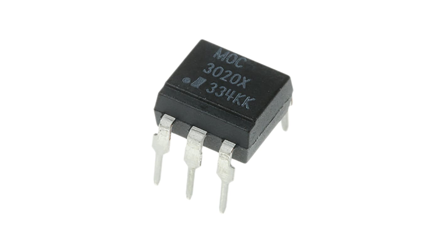 Isocom 通孔光耦, 6针, PDIP, 三端双向可控硅开关元件输出, MOC系列