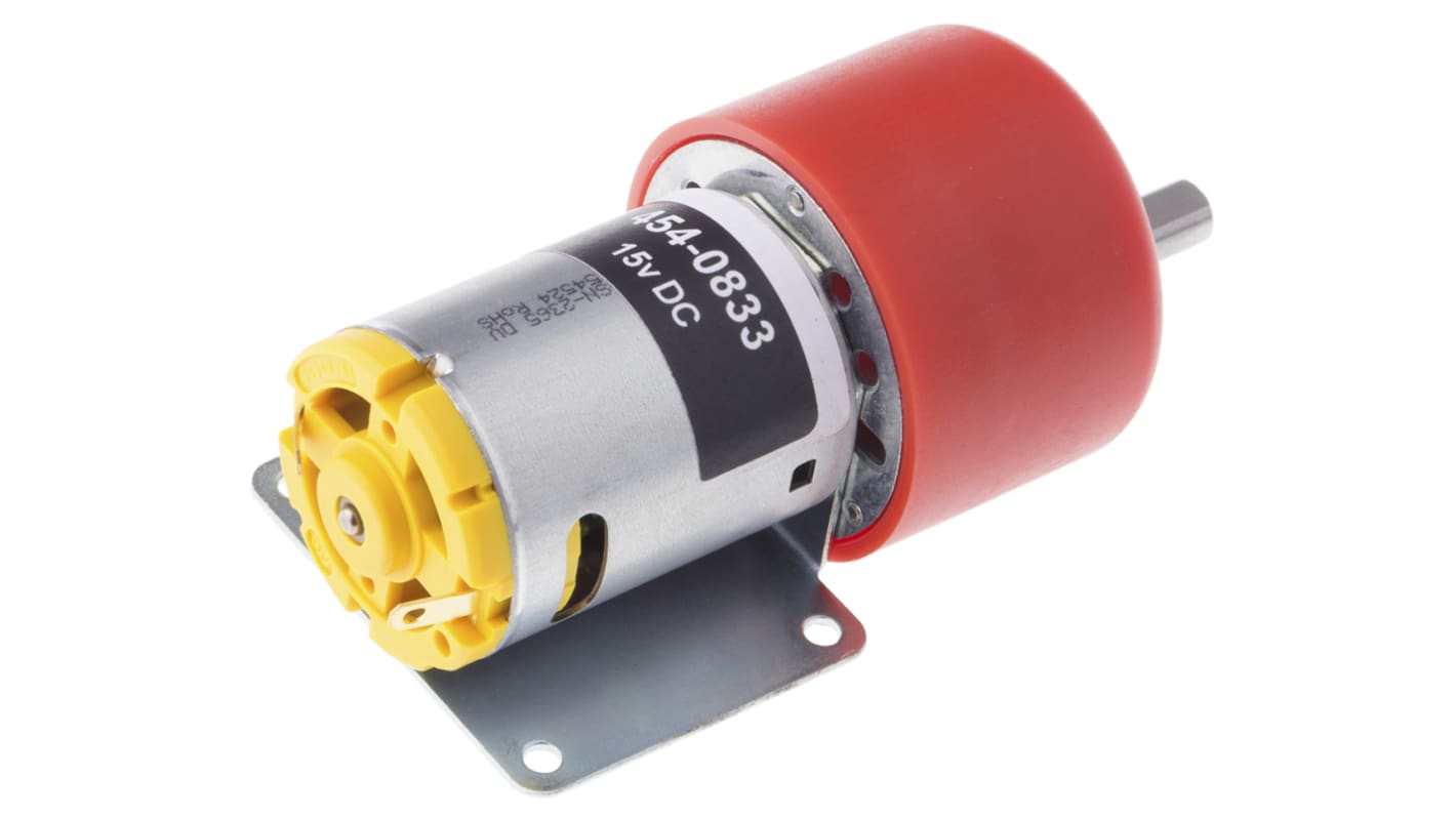 RS PRO Brushed Geared DC Geared Motor, 7.92 W, 12 V dc, 29 Ncm, 197 rpm, 6mm Shaft Diameter