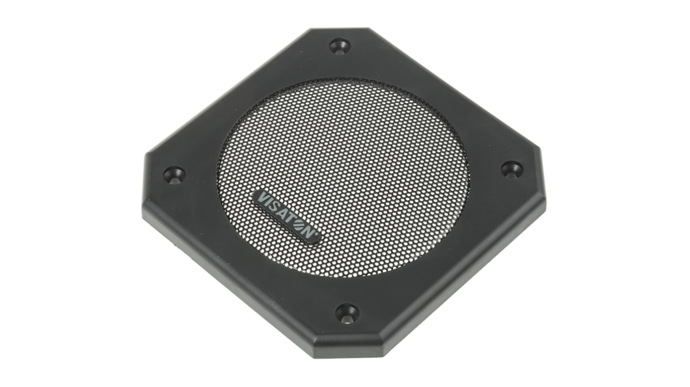 Visaton Black Square Speaker Grill for 10 cm/4 in, 10 cm/8 in Speaker Size