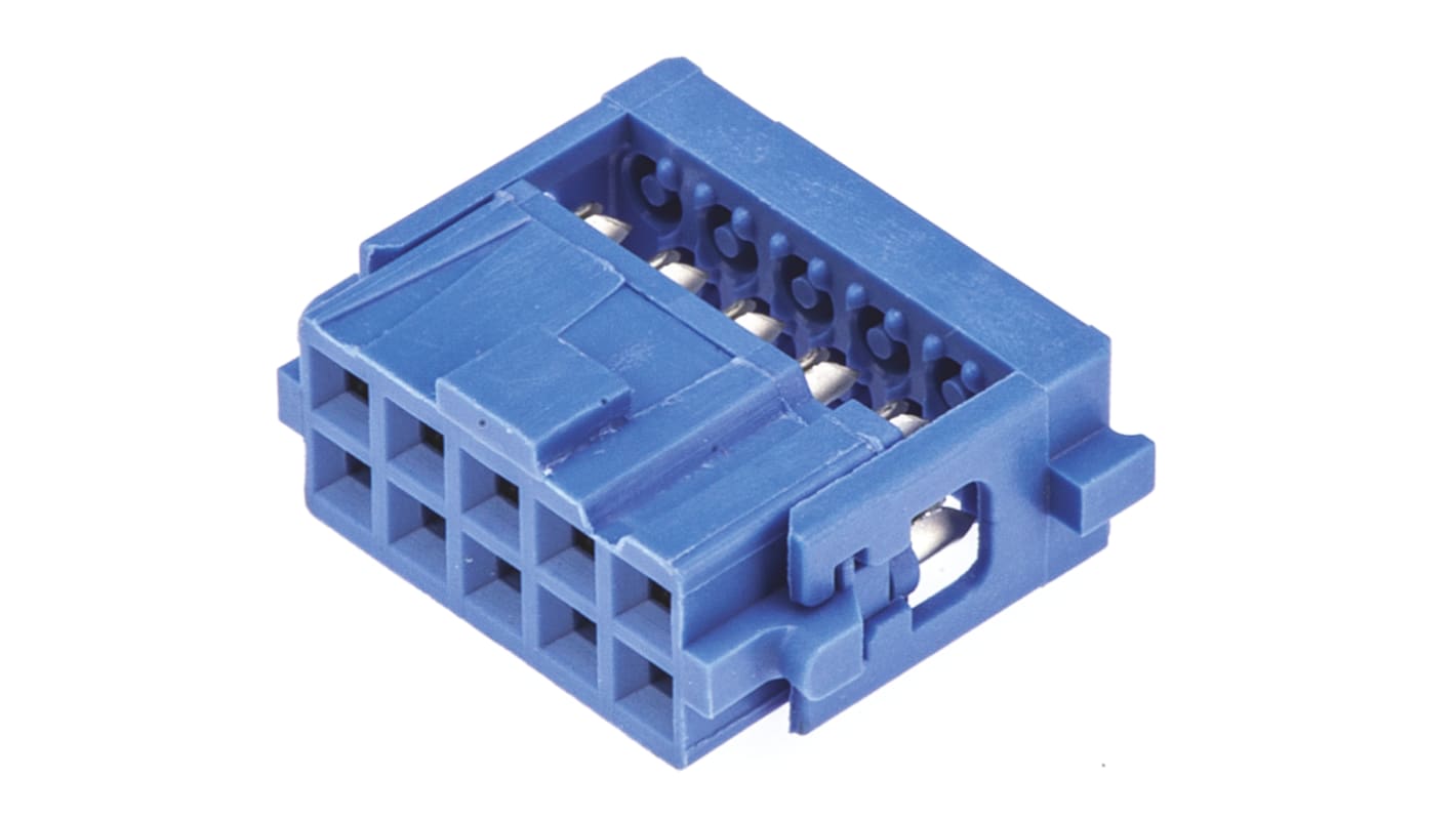 TE Connectivity 10-Way IDC Connector Socket for Cable Mount, 2-Row