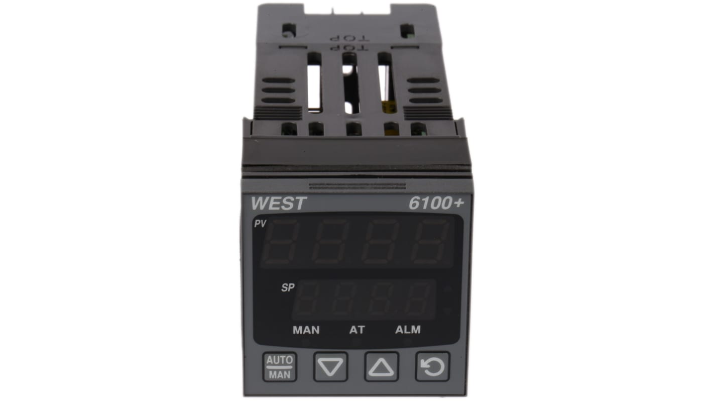 West Instruments P6100 PID Temperature Controller, 48 x 48 (1/16 DIN)mm, 1 Output Linear, 100 V ac, 240 V ac Supply