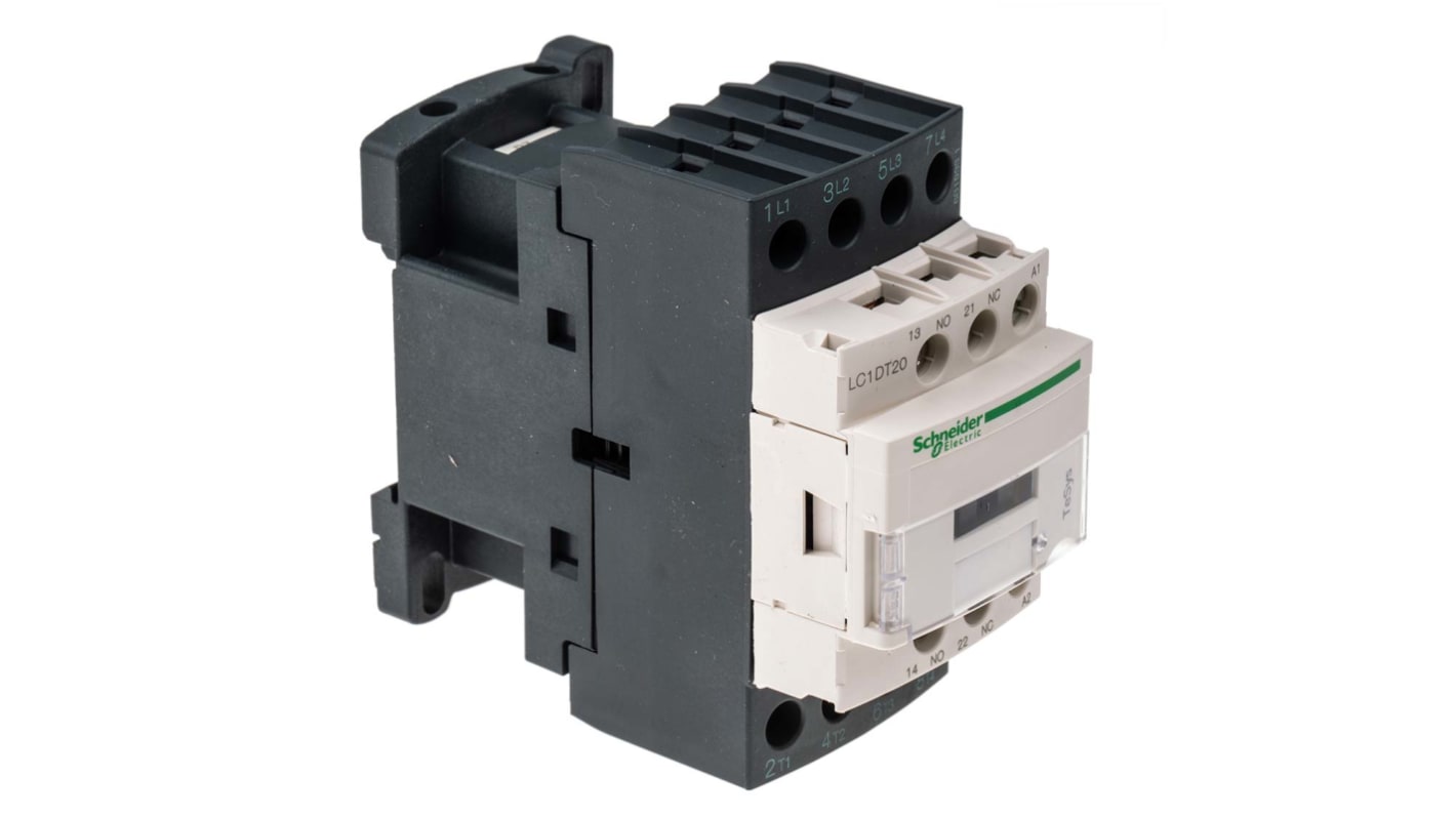 Schneider Electric TeSys D LC1D Contactor, 230 V ac Coil, 4-Pole, 20 A, 4NO, 690 V ac